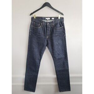 Re/Done Jean Mens 32x33 Blue Straight Fit Button Fly Made In The USA New